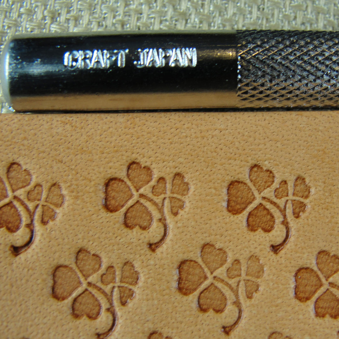 E377 Clover Leaf Leather Stamp - Craft Japan | Pro Leather Carvers