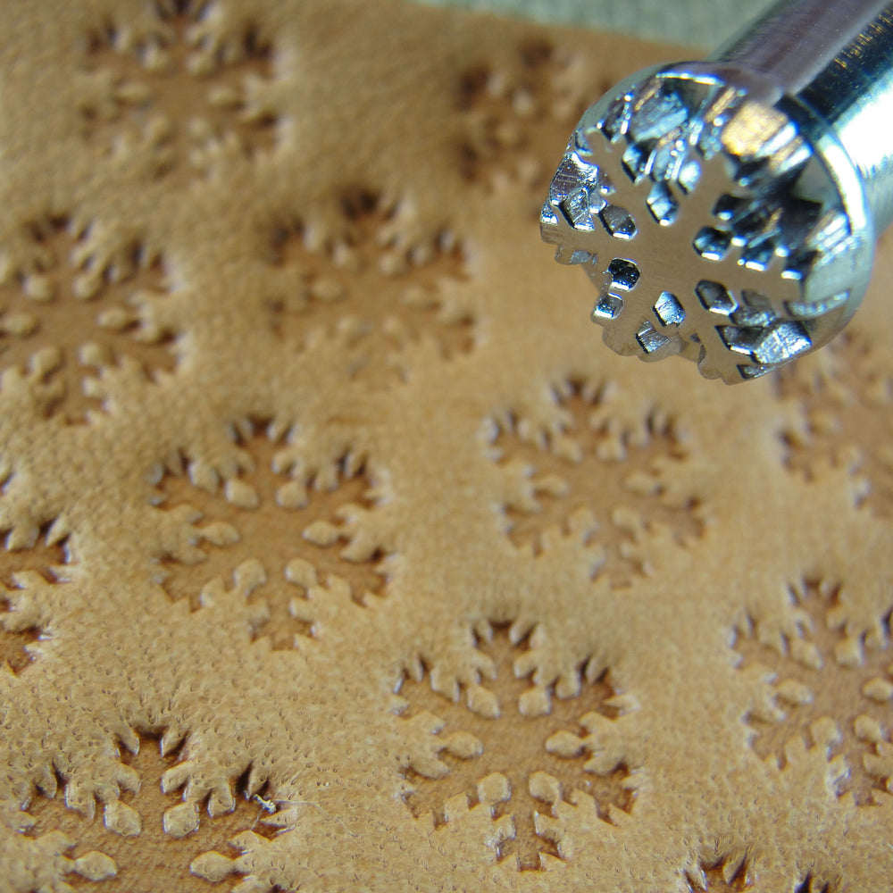E395 Snowflake Geometric Leather Stamp - Japan | Pro Leather Carvers
