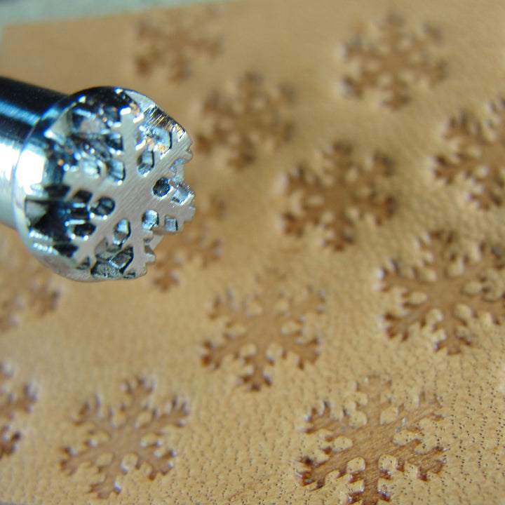 E395 Snowflake Geometric Leather Stamp - Japan | Pro Leather Carvers