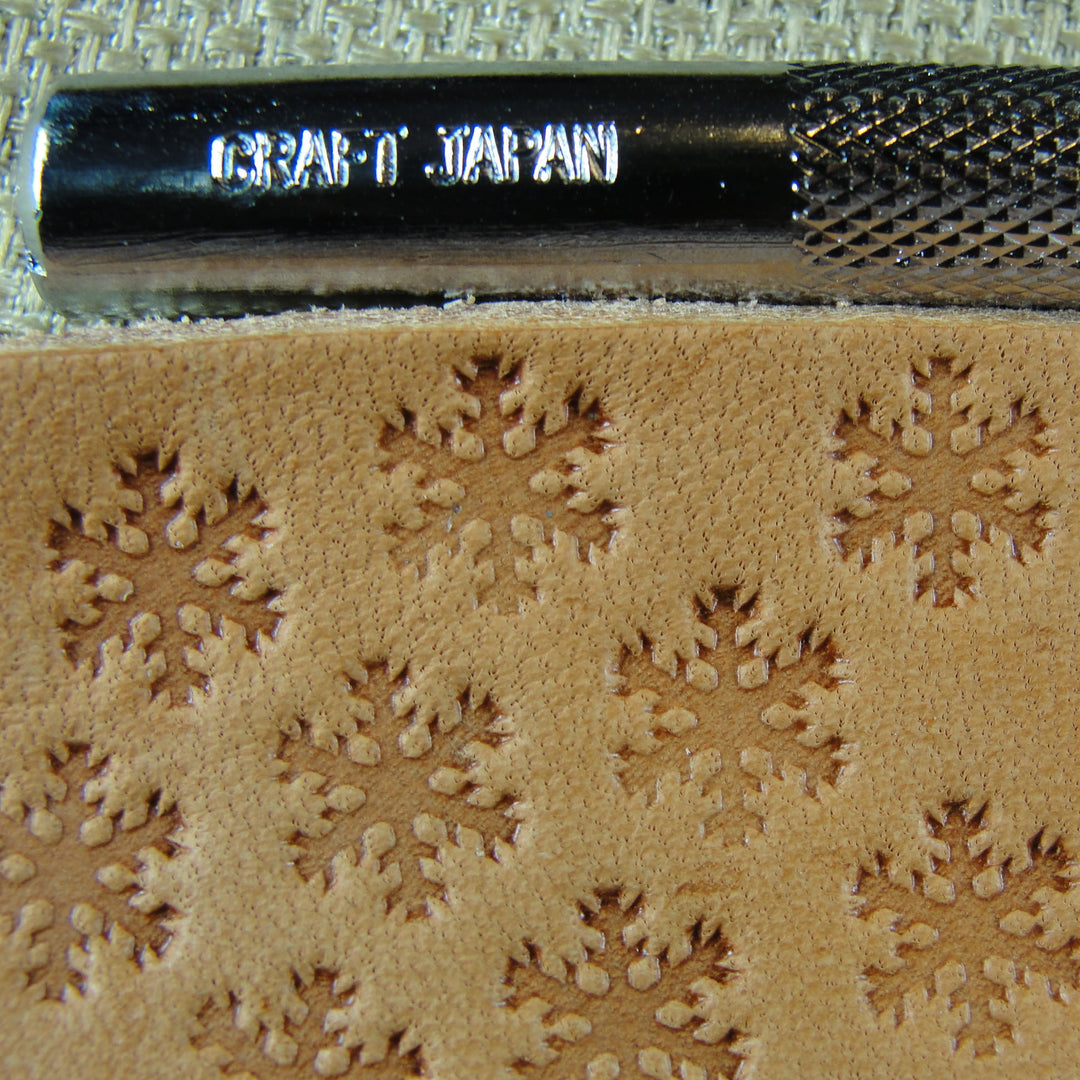 E395 Snowflake Geometric Leather Stamp - Japan | Pro Leather Carvers