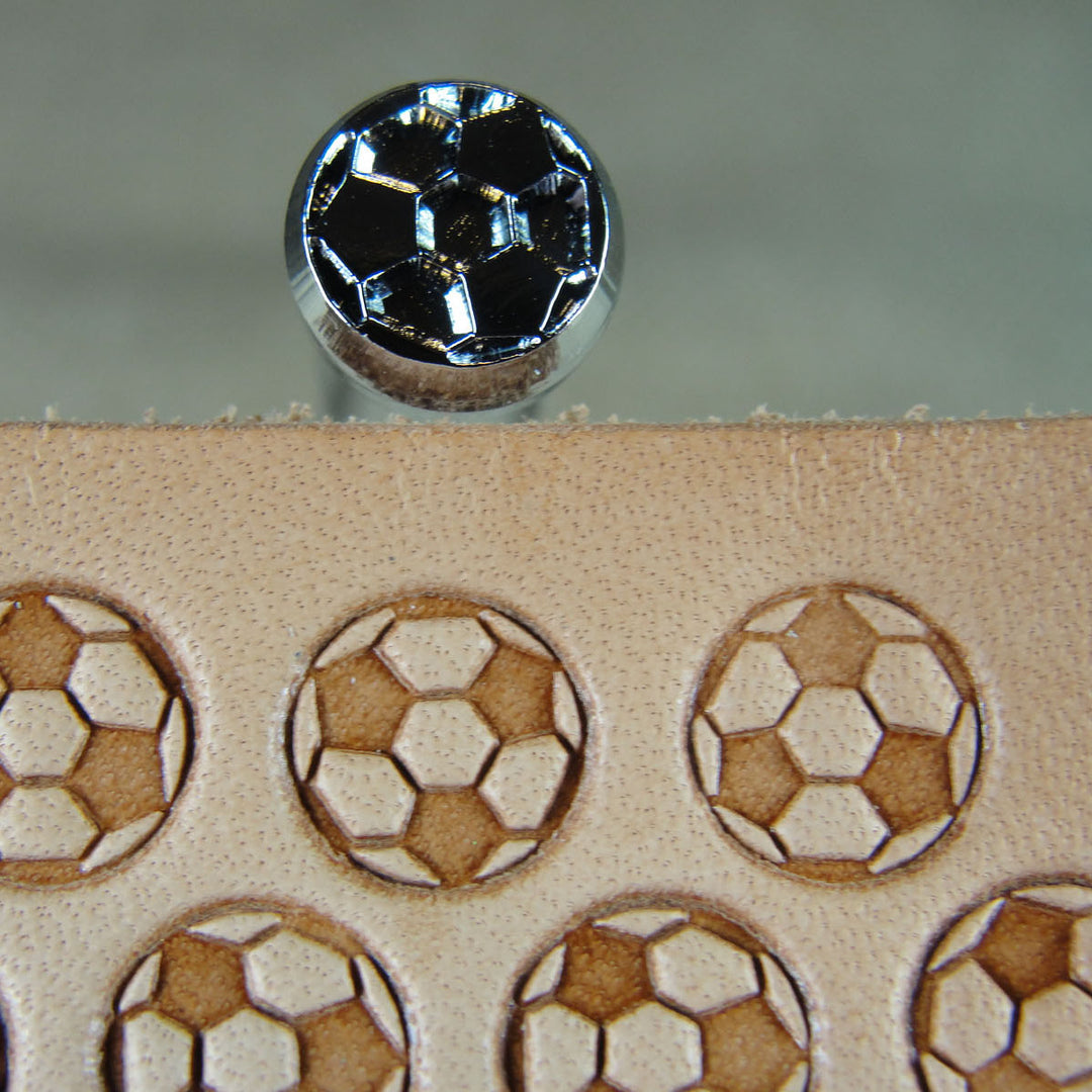 E397 Soccer Ball Geometric Leather Stamping Tool | Pro Leather Carvers
