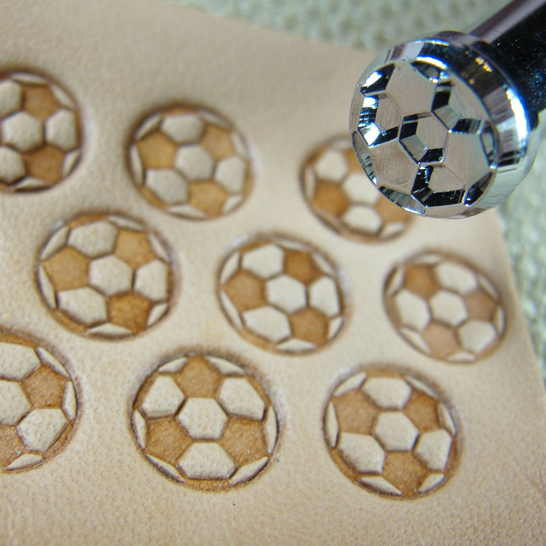 E397 Soccer Ball Geometric Leather Stamping Tool | Pro Leather Carvers
