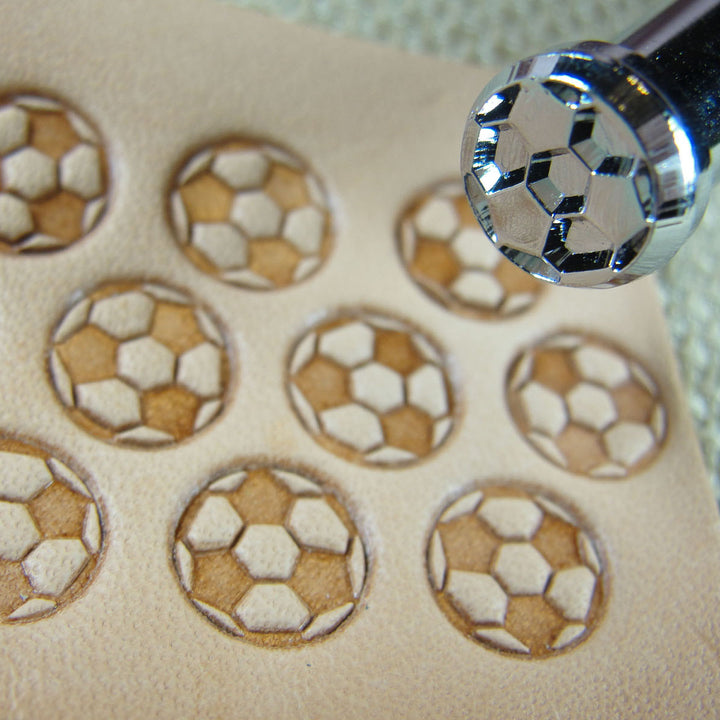 E397 Soccer Ball Geometric Leather Stamping Tool | Pro Leather Carvers