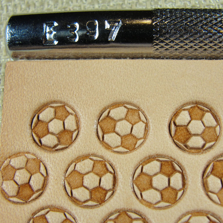E397 Soccer Ball Geometric Leather Stamping Tool | Pro Leather Carvers