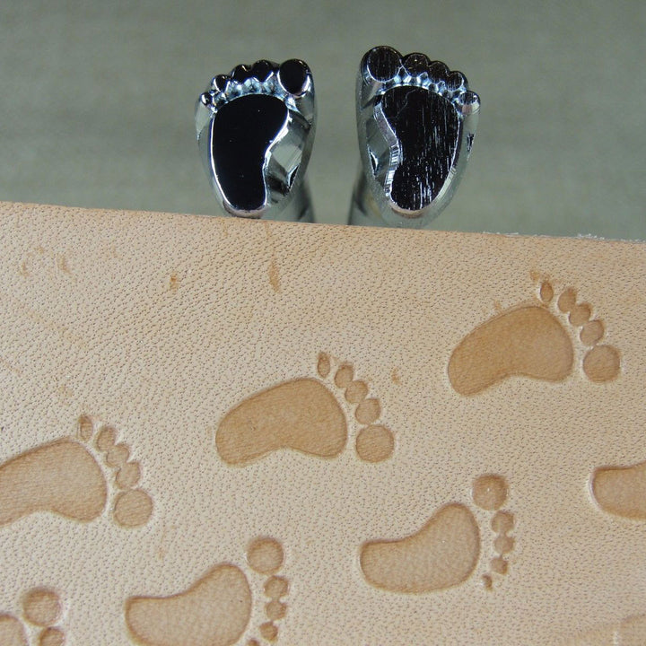 E471L/R Footprint Leather Stamping Tool Set | Pro Leather Carvers
