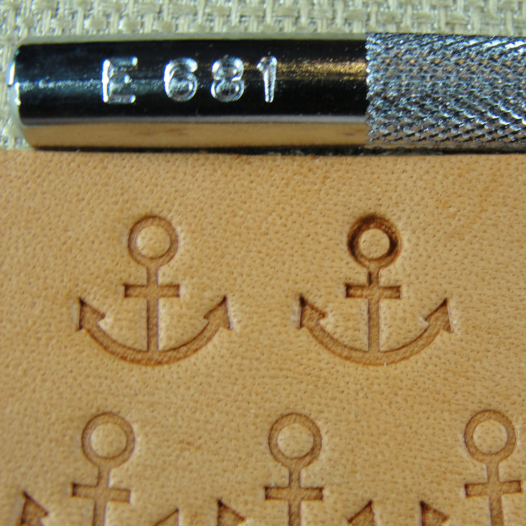 E681 Anchor Geometric Leather Stamp - Japan | Pro Leather Carvers