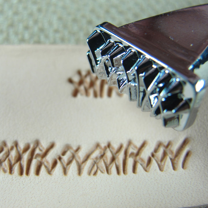 F111 Short Grass Figure Carving Leather Stamp | Pro Leather Carvers