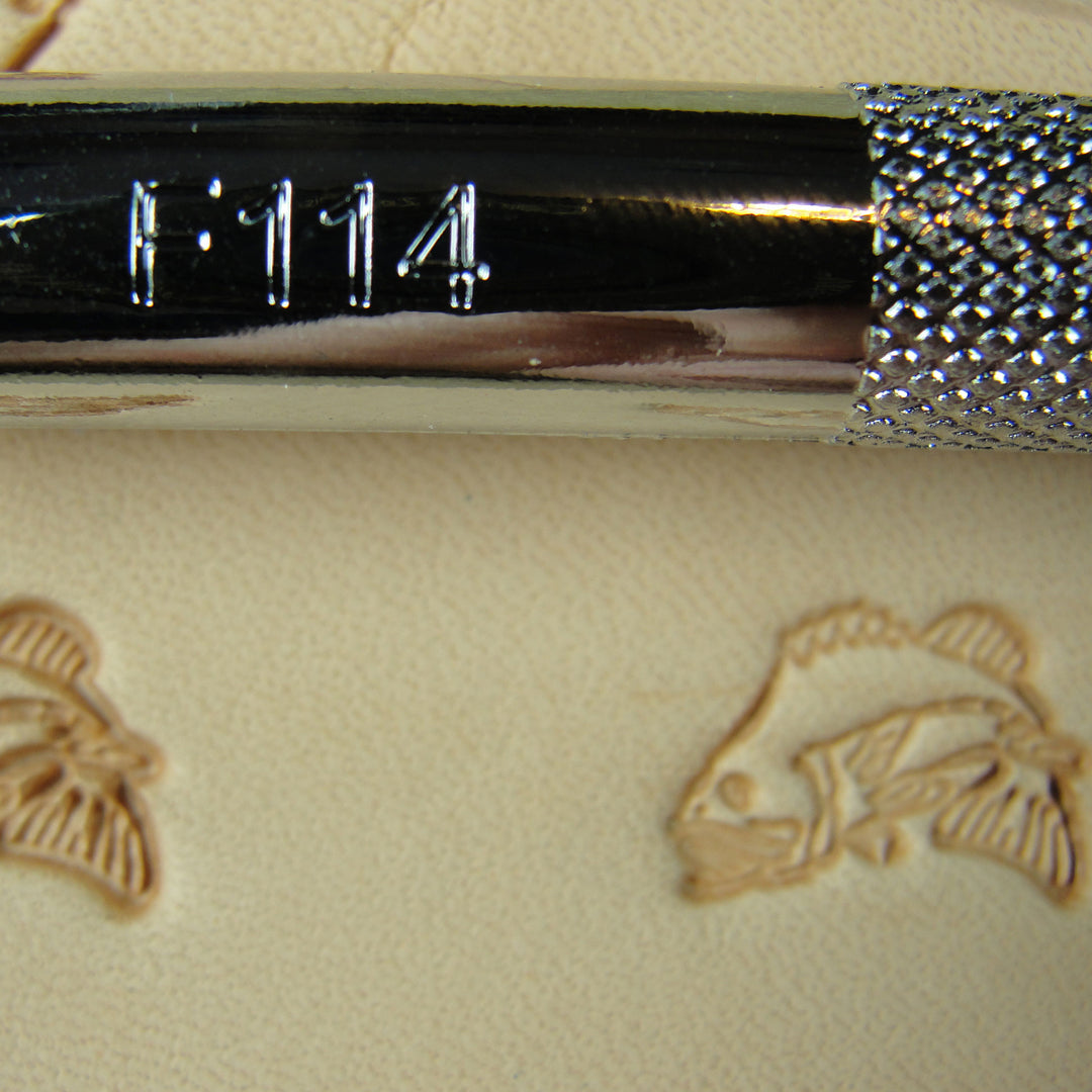 F114 Jumping Bass / Fish Figure Leather Stamp | Pro Leather Carvers