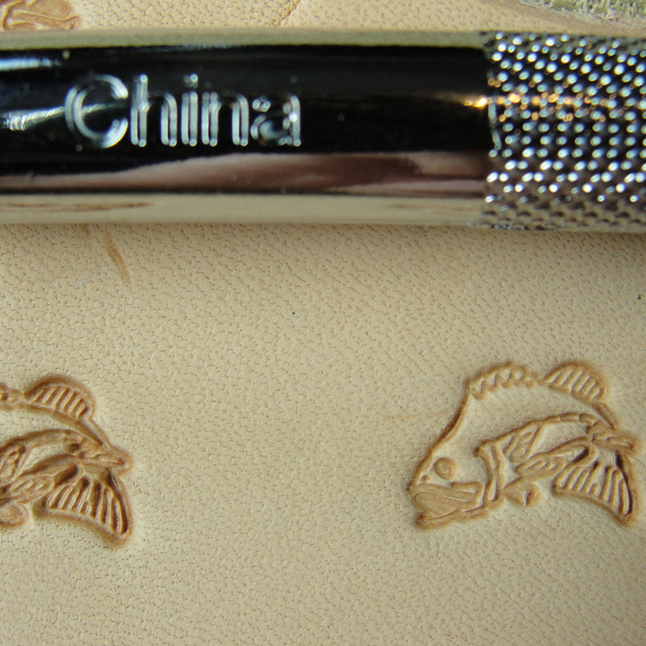 F114 Jumping Bass / Fish Figure Leather Stamp | Pro Leather Carvers