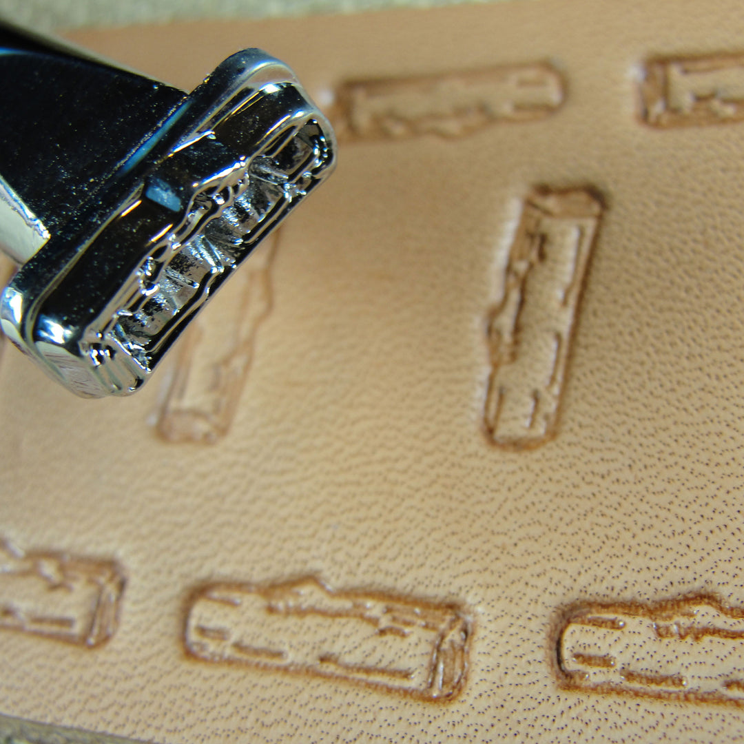 F116 Small Wood Log / Fence Post Leather Stamp | Pro Leather Carvers