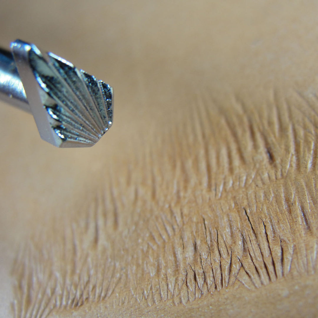 F916 Figure Carving Grass Leather Stamping Tool | Pro Leather Carvers