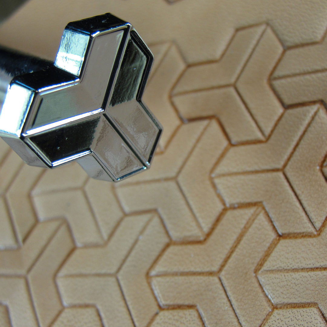G2284 Tri Geometric Leather Stamping Tool | Pro Leather Carvers