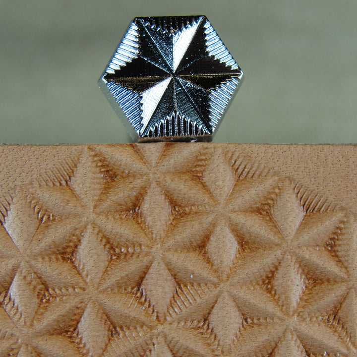 G526 6-Point Star Geometric Leather Stamp | Pro Leather Carvers