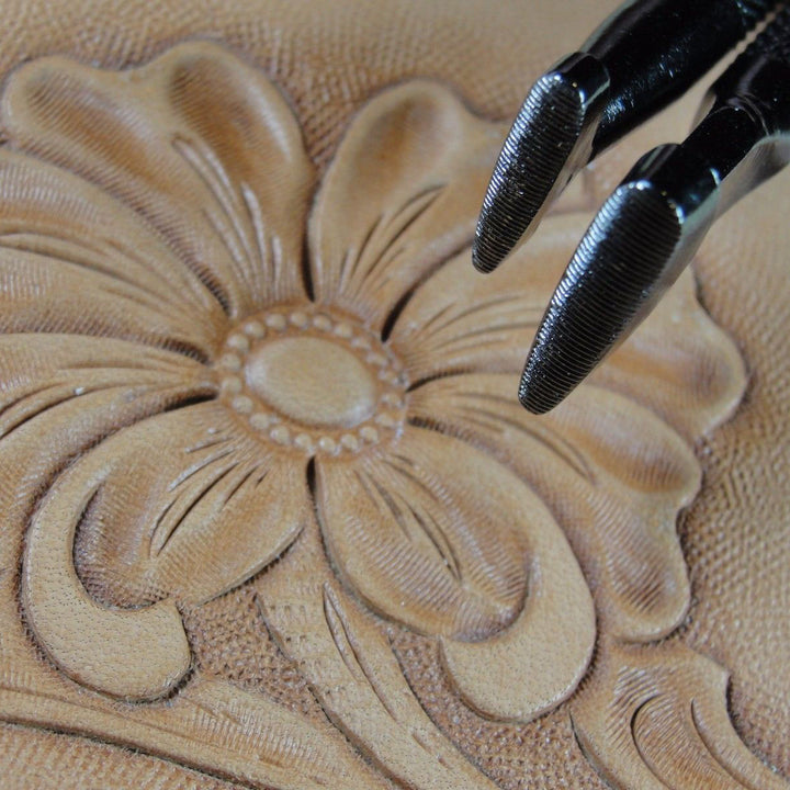 Horizontal Lined Thumb Print Leather Stamp Set | Pro Leather Carvers