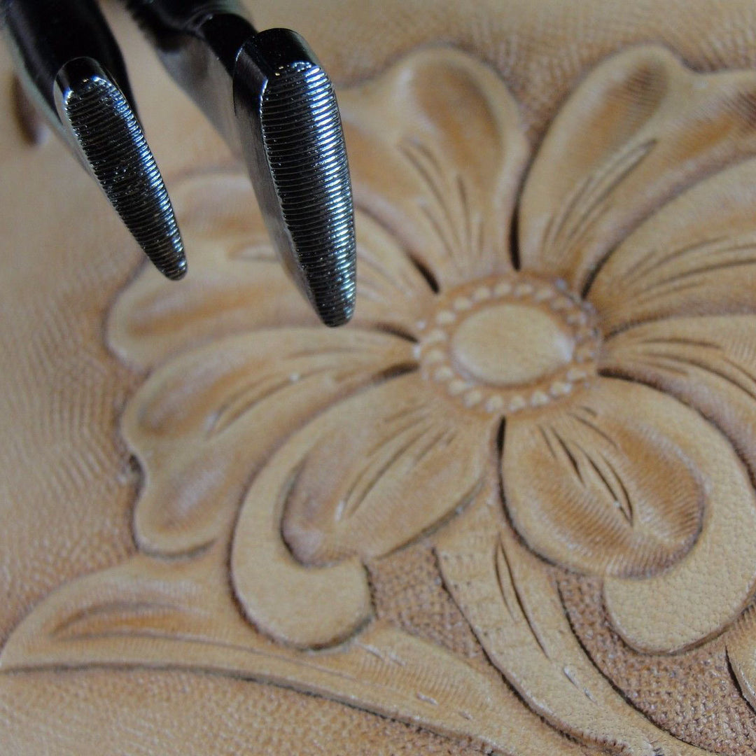 Horizontal Lined Thumb Print Leather Stamp Set | Pro Leather Carvers