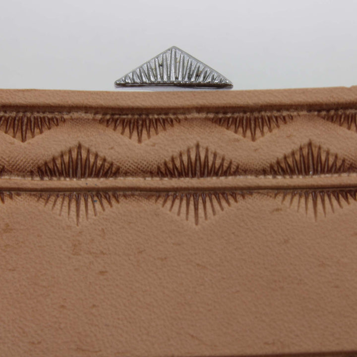 Sunrise Triangle Border Stainless Steel Stamp - Pro Leather Carvers