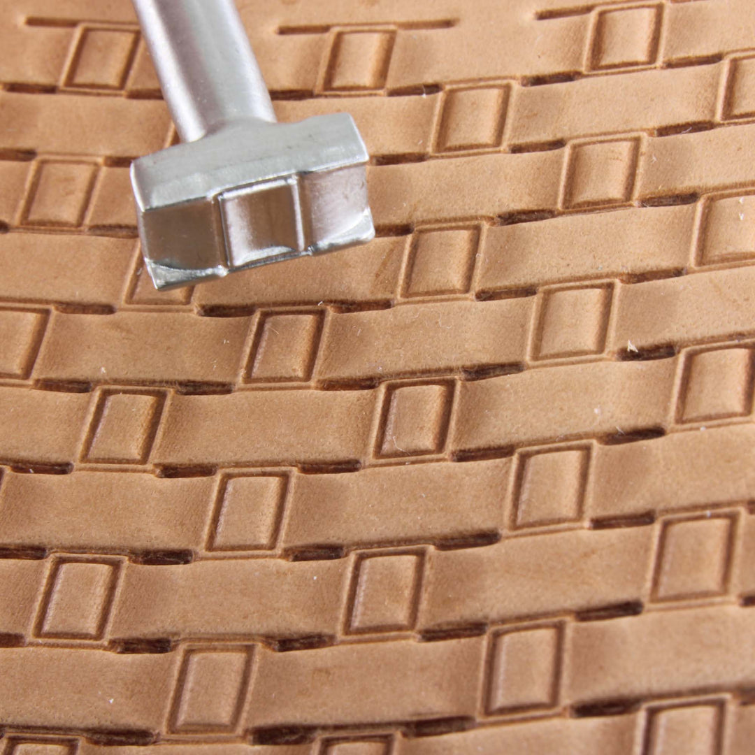 Plain Hollow Basket Weave Stainless Steel Stamp - Pro Leather Carvers