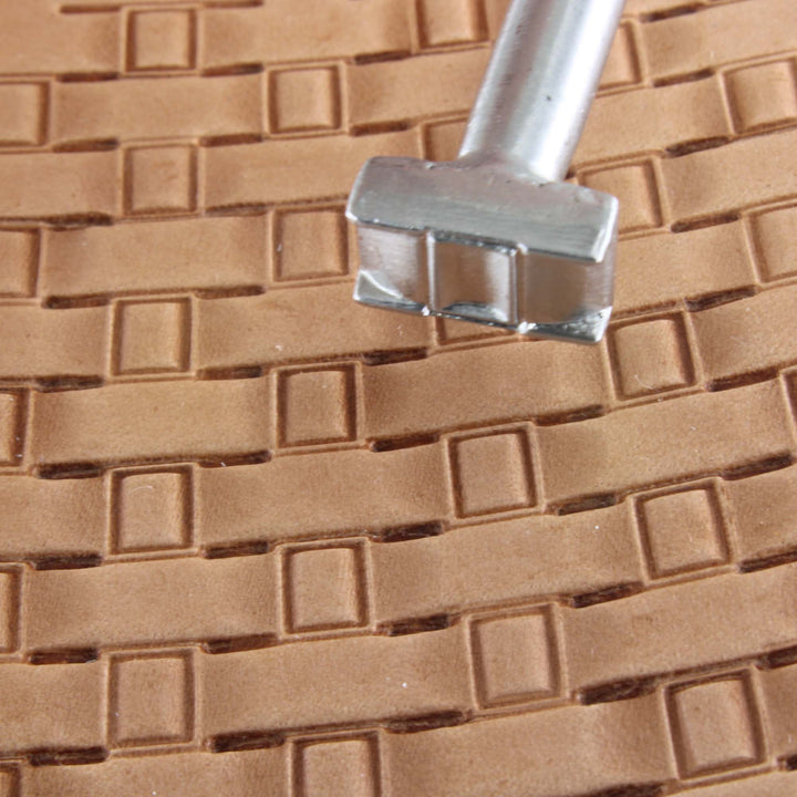 Plain Hollow Basket Weave Stainless Steel Stamp - Pro Leather Carvers
