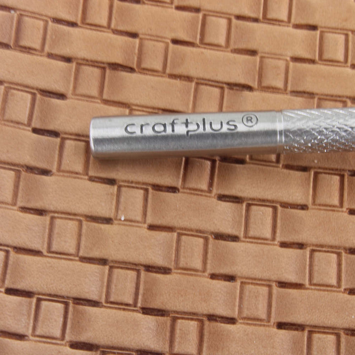 Plain Hollow Basket Weave Stainless Steel Stamp - Pro Leather Carvers