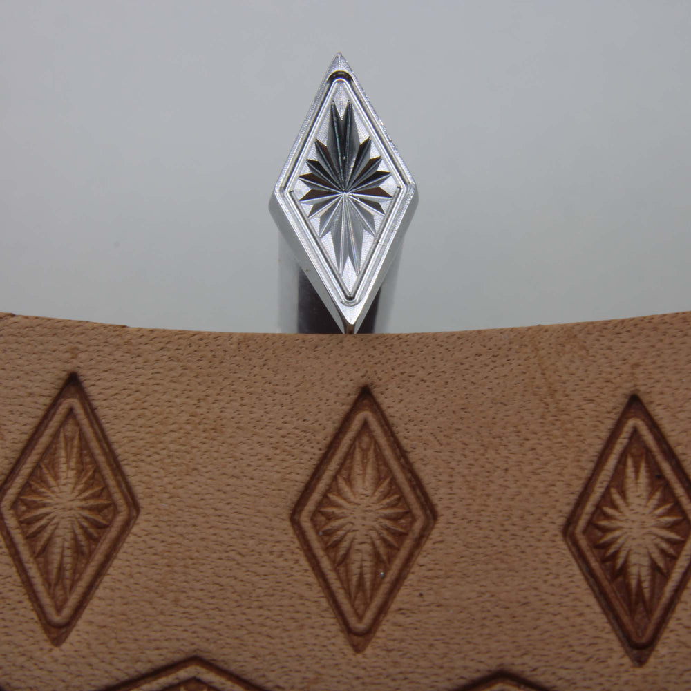 Lined Diamond Geometric Stamp - Stainless Steel | Pro Leather Carvers