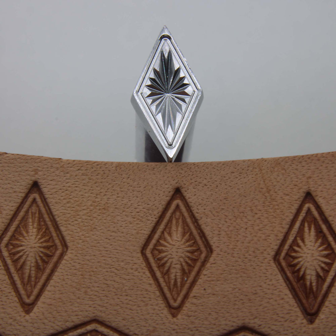 Lined Diamond Geometric Stamp - Stainless Steel | Pro Leather Carvers
