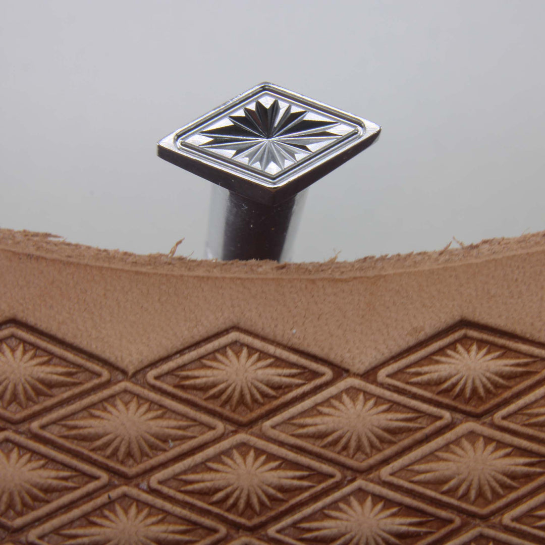 Lined Diamond Geometric Stamp - Stainless Steel | Pro Leather Carvers