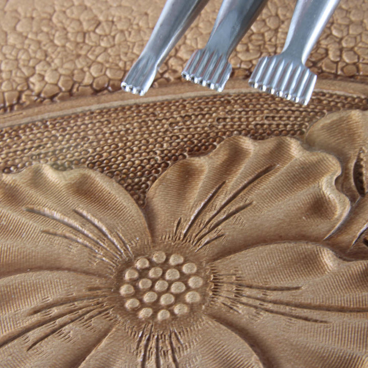 3-Piece Bar Grounder Stainless Steel Stamp Set - Pro Leather Carvers