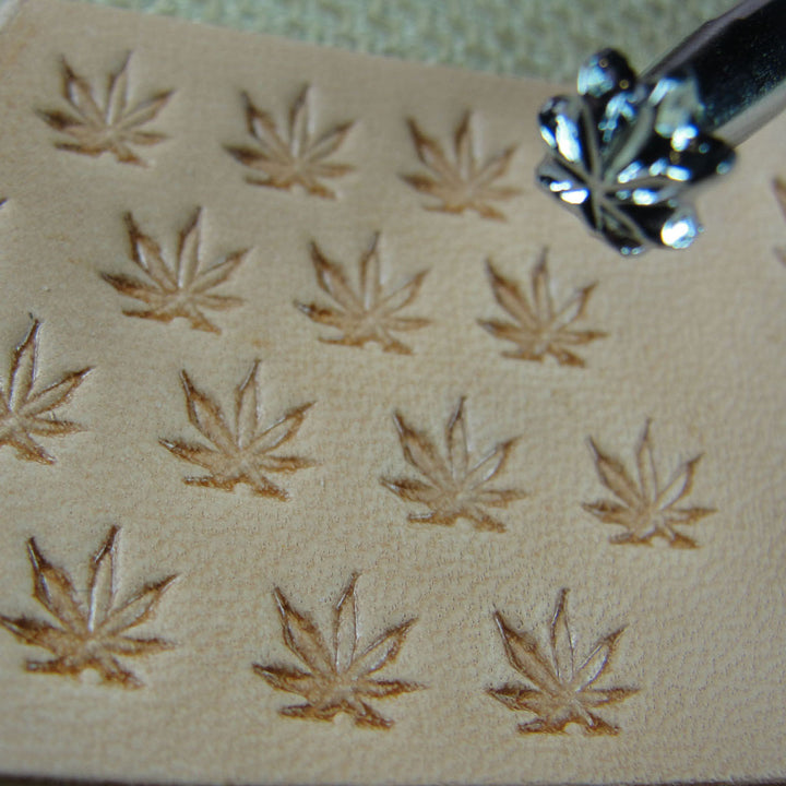 O66 Extra Small Marijuana Leaf Leather Tool | Pro Leather Carvers