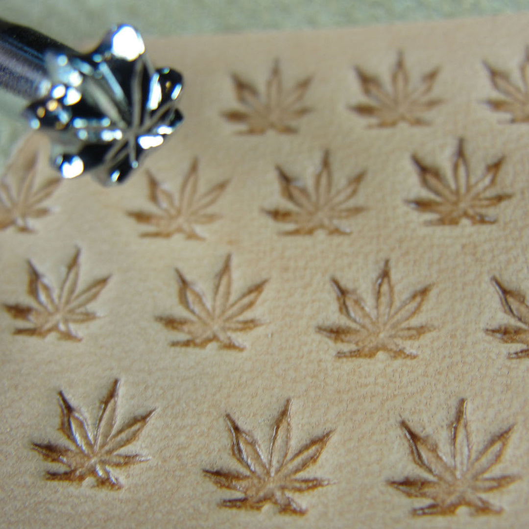 O66 Extra Small Marijuana Leaf Leather Tool | Pro Leather Carvers
