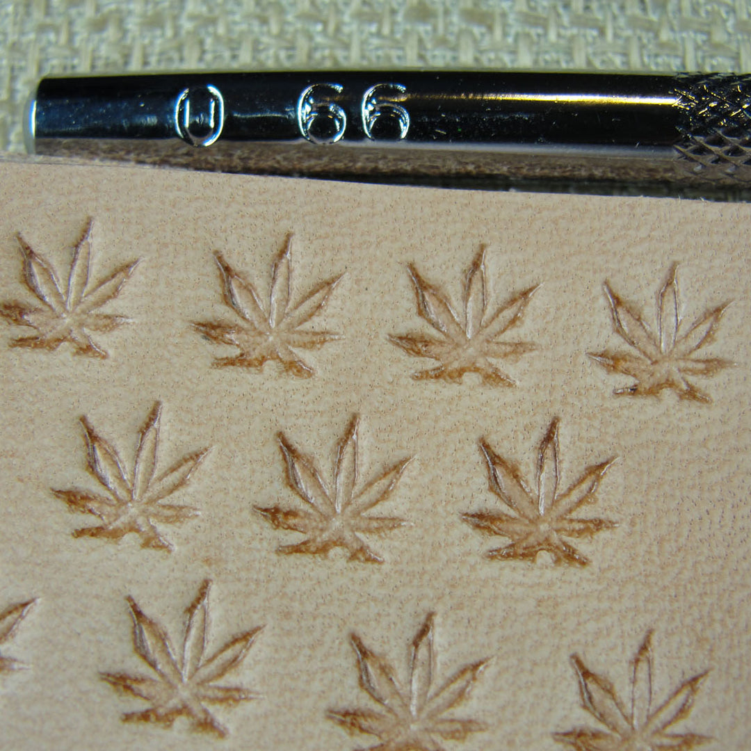 O66 Extra Small Marijuana Leaf Leather Tool | Pro Leather Carvers