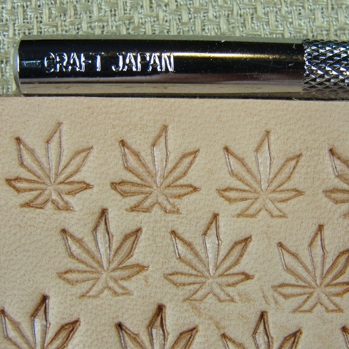 O67 Marijuana Leaf Leather Stamping Tool | Pro Leather Carvers