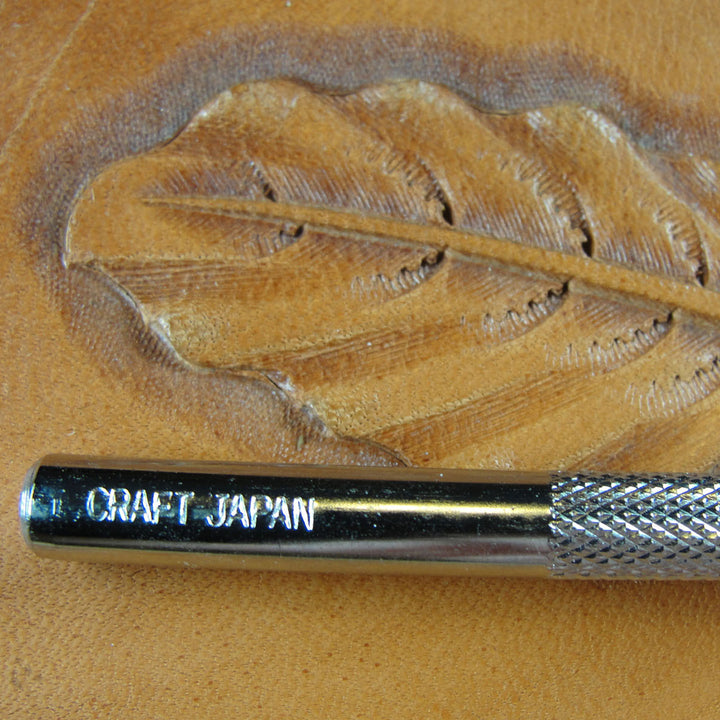 P861 Vertical Lined Thumb Print Leather Tool | Pro Leather Carvers