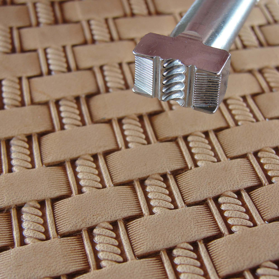 Rope Basket Weave Stamp - Stainless Steel | Pro Leather Carvers