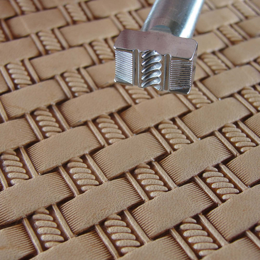 Rope Basket Weave Stamp - Stainless Steel | Pro Leather Carvers