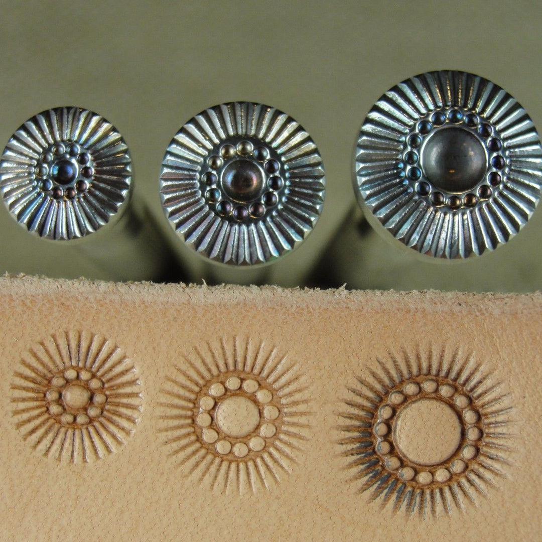Stainless Flower Center Leather Stamp Set | Pro Leather Carvers
