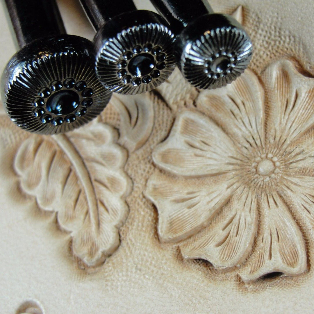 Sheridan Style Flower Center Leather Stamp Set | Pro Leather Carvers