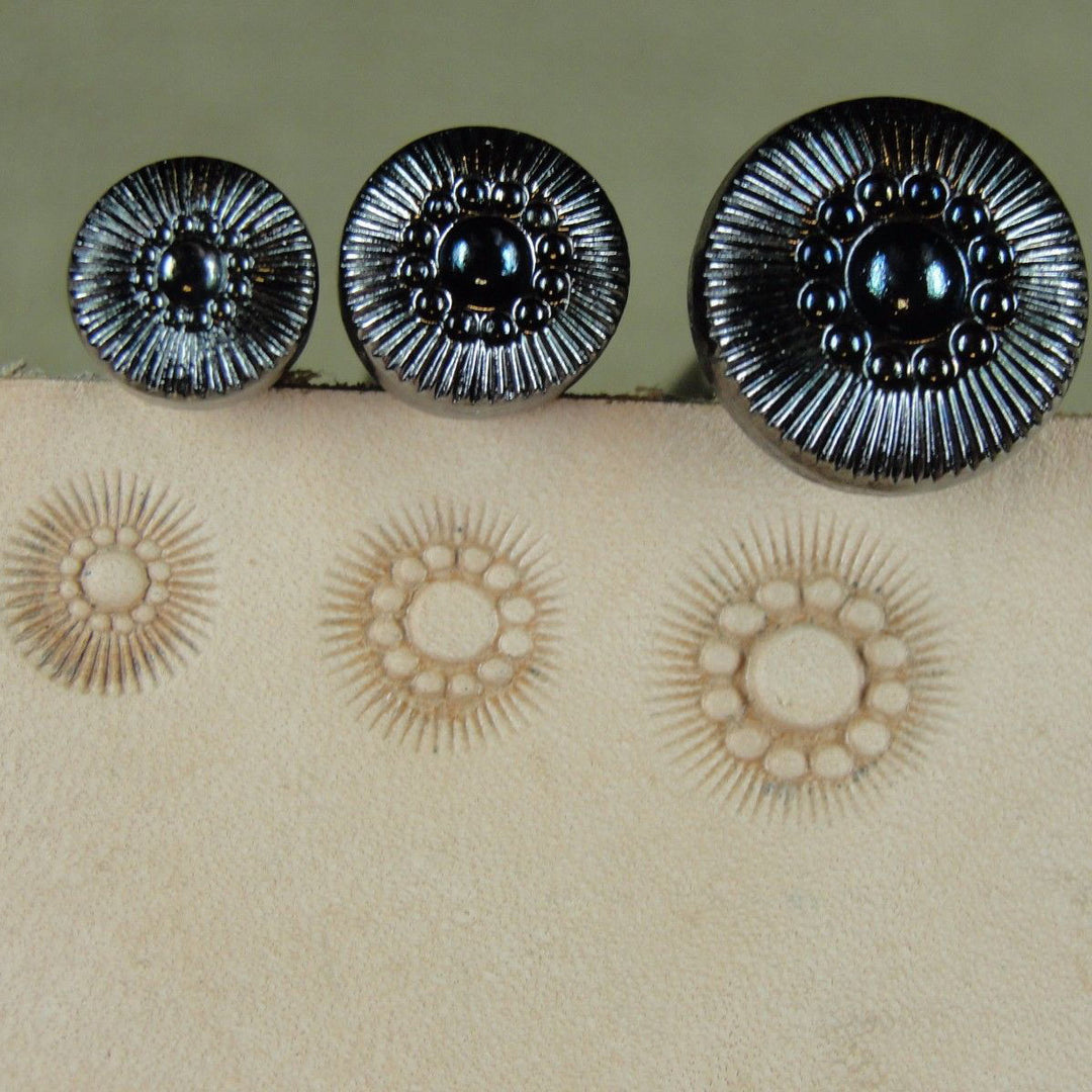 Sheridan Style Flower Center Leather Stamp Set | Pro Leather Carvers
