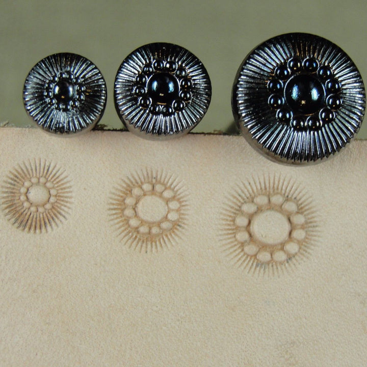 Sheridan Style Flower Center Leather Stamp Set | Pro Leather Carvers