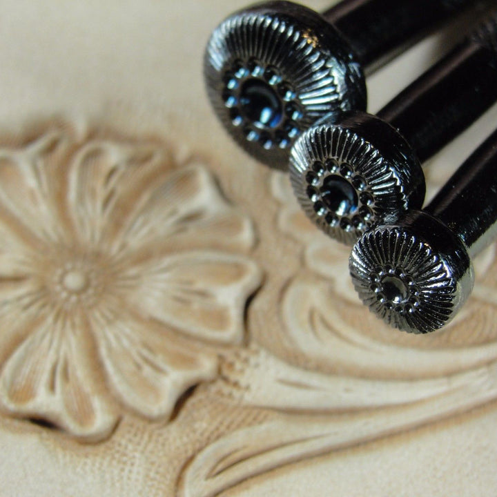 Sheridan Style Flower Center Leather Stamp Set | Pro Leather Carvers