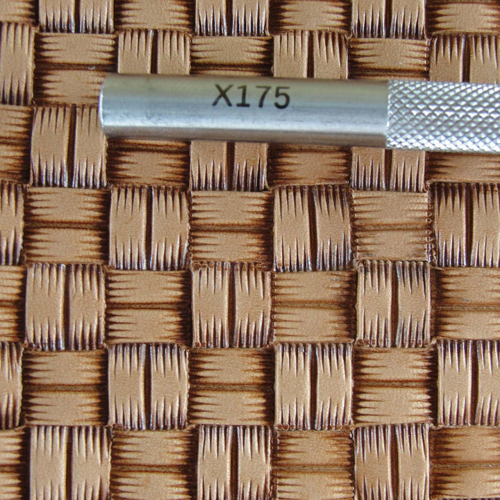 Square Basket Weave Leather Stamp Stainless Steel, Pro Leather Cravers