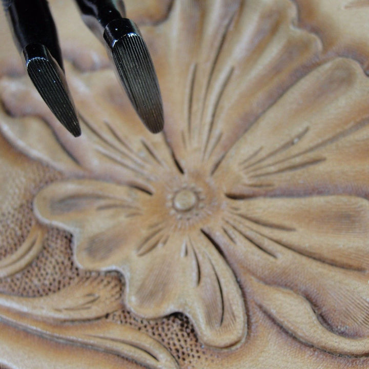 Vertical Lined Thumb Print Leather Stamp Set | Pro Leather Carvers