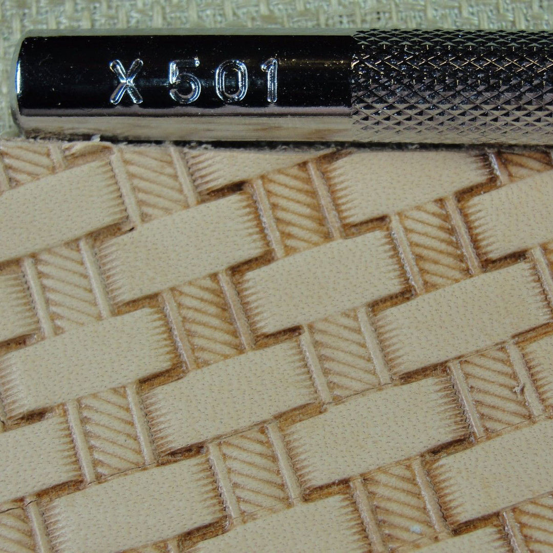 X501 Rope Basket Weave Leather Stamping Tool | Pro Leather Carvers