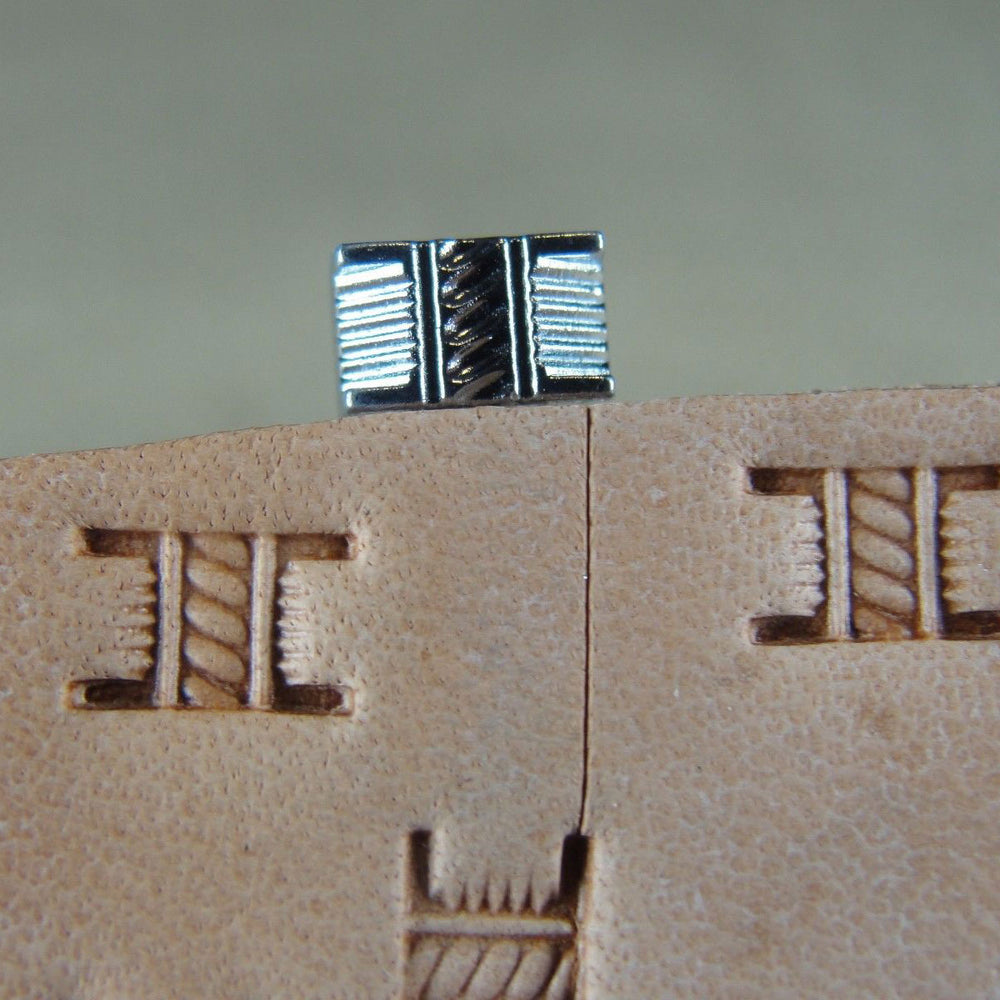 X502-2 Extra Small Rope Basket Weave Stamp | Pro Leather Carvers