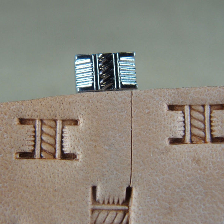 X502-2 Extra Small Rope Basket Weave Stamp | Pro Leather Carvers