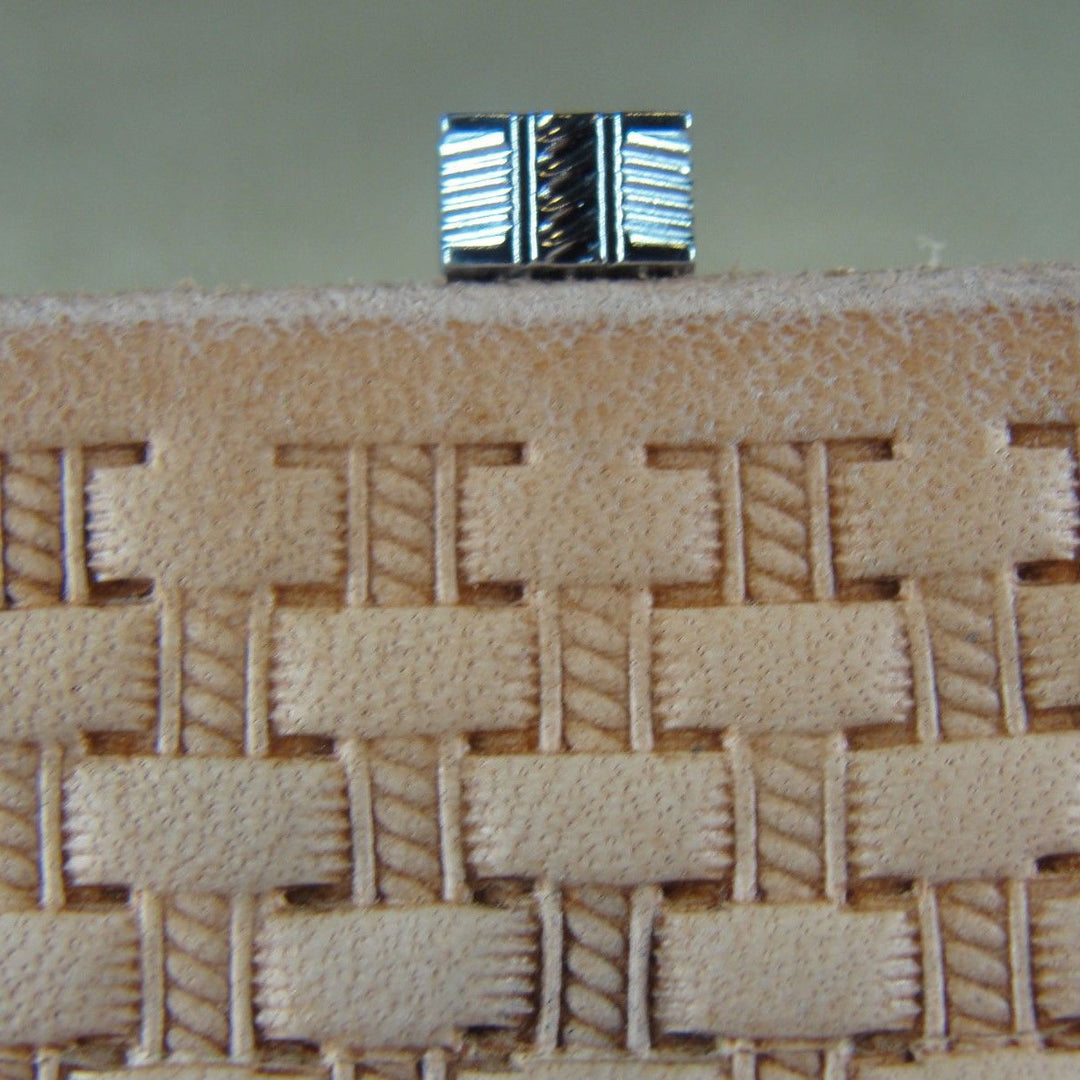 X502-2 Extra Small Rope Basket Weave Stamp | Pro Leather Carvers