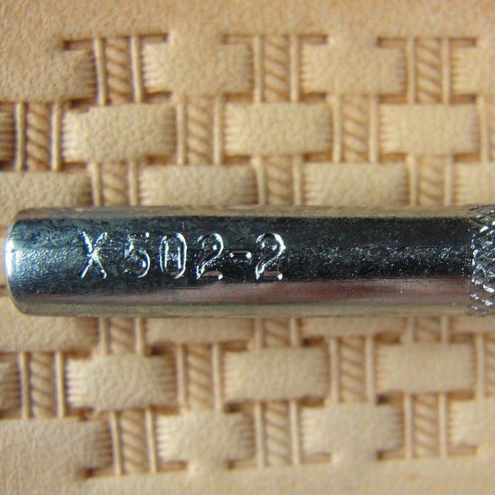 X502-2 Extra Small Rope Basket Weave Stamp | Pro Leather Carvers