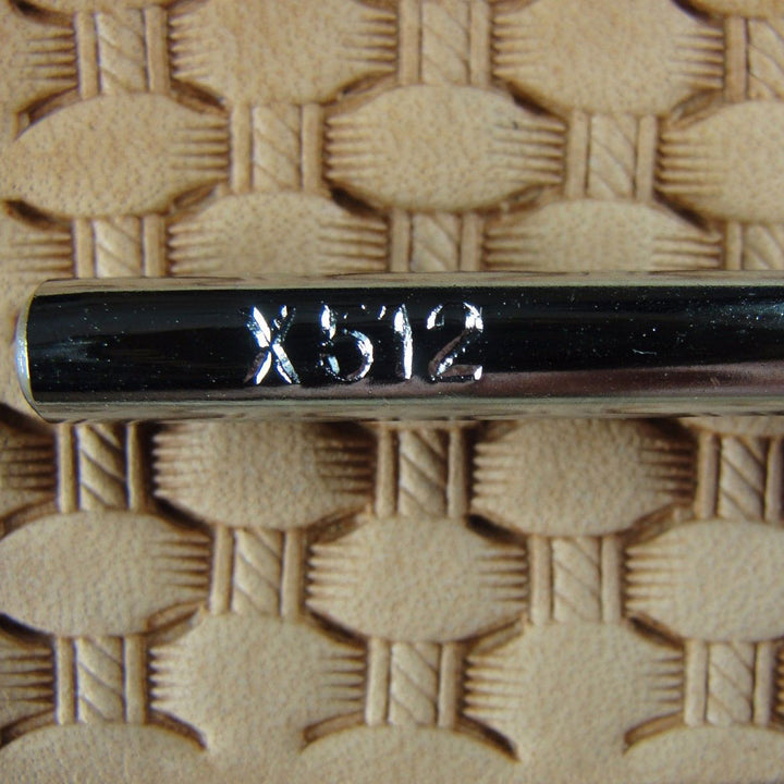 X512 Small Hourglass Rope Basket Weave Stamp | Pro Leather Carvers