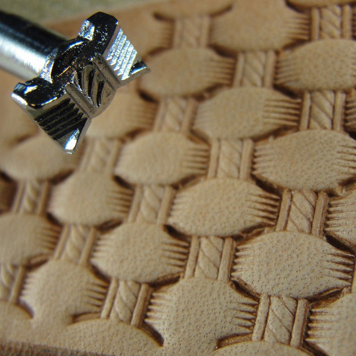 X512 Small Hourglass Rope Basket Weave Stamp | Pro Leather Carvers