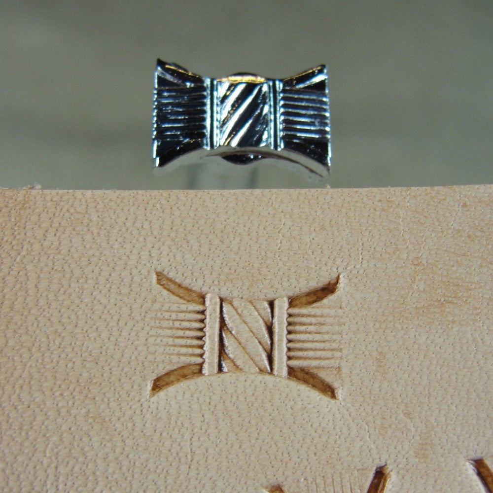 X513 Hourglass Rope Basket Weave Leather Tool | Pro Leather Carvers