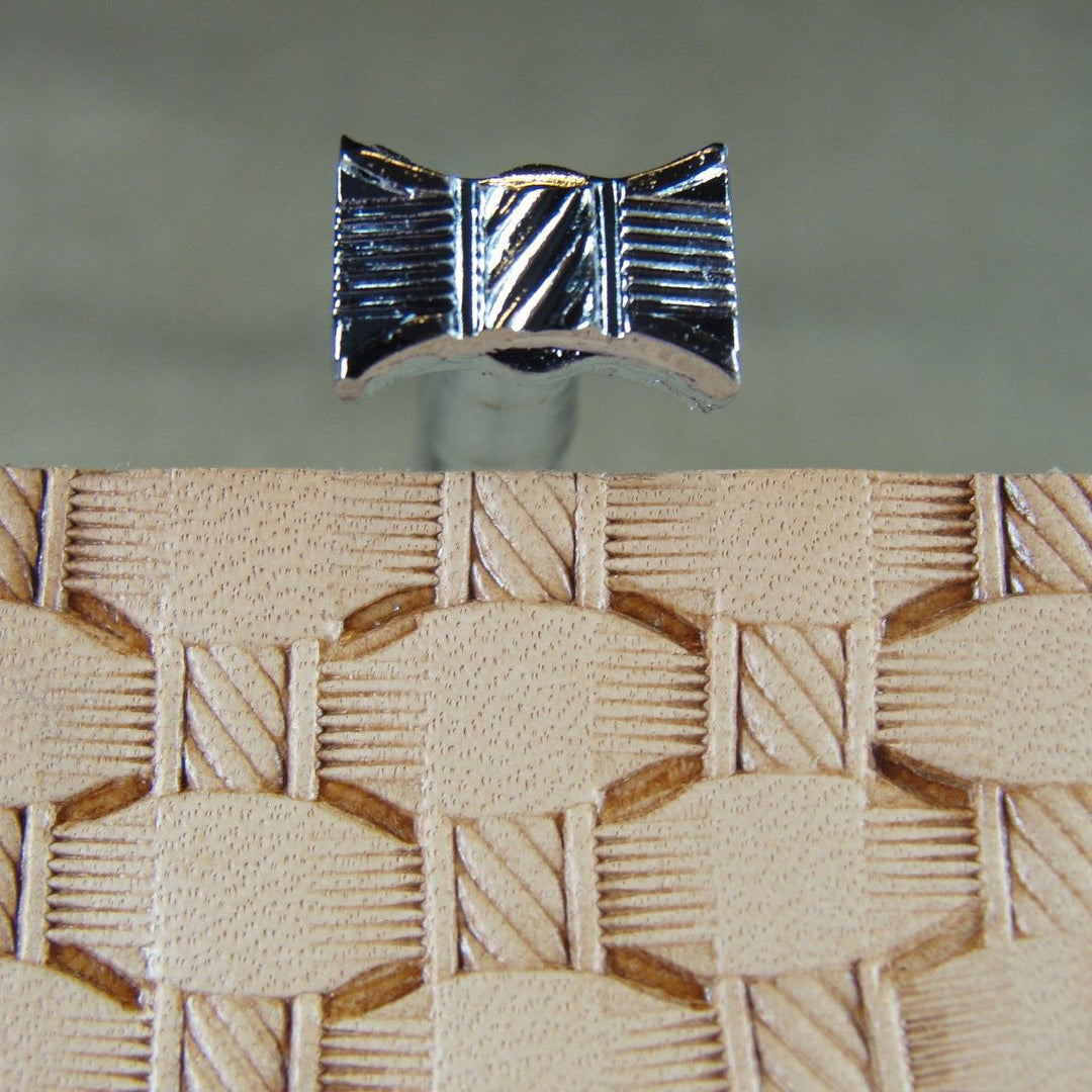 X513 Hourglass Rope Basket Weave Leather Tool | Pro Leather Carvers